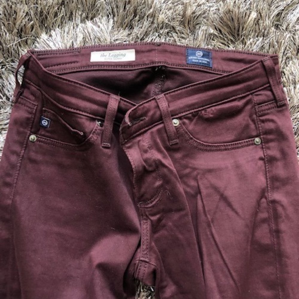 AG (Adriano Goldschmeid) - Maroon Colored Jeans